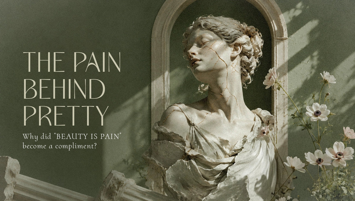 Why did “Beauty is Pain” become a compliment?